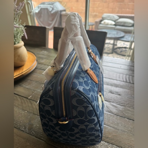 Coach Rowan Large Satchel Bag In Signatures Canvas, NWT - Picture 13 of 16